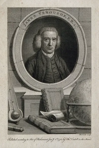 James Ferguson. Line engraving by T. Cook, 1778, after J. Townsend