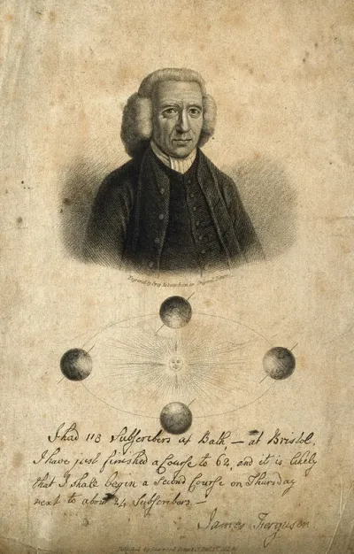 James Ferguson. Stipple engraving by P. Roberts, 1824