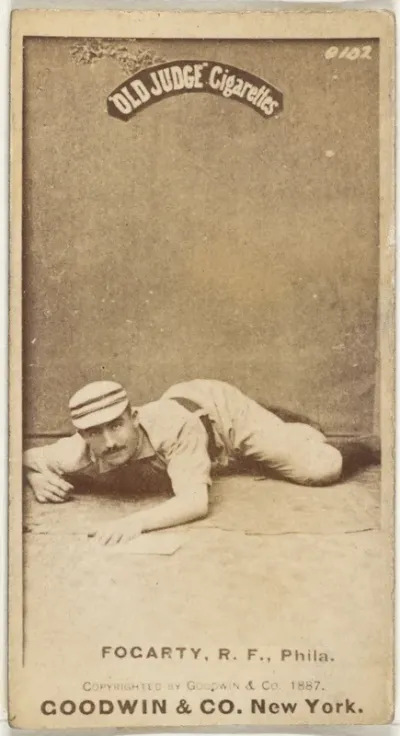 James G. Fogarty, Right Field, Philadelphia, from the Old Judge series (N172) for Old Judge Cigarettes