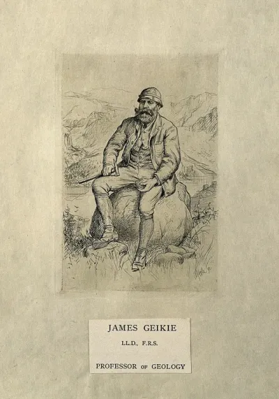 James Geikie. Etching by W. Hole, 1884