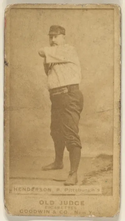 James Harding "Hardie" Henderson, Pitcher, Pittsburgh, from the Old Judge series (N172) for Old Judge Cigarettes