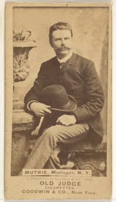 James J. Mutrie, Manager, New York, from the Old Judge series (N172) for Old Judge Cigarettes