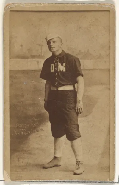James Wear "Bug" Holliday, Des Moines Prohibitionists, from the Old Judge series (N172) for Old Judge Cigarettes