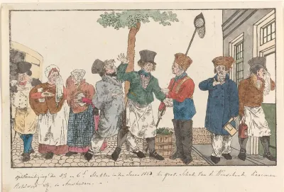 Jammerende straatwerkers, 1824
