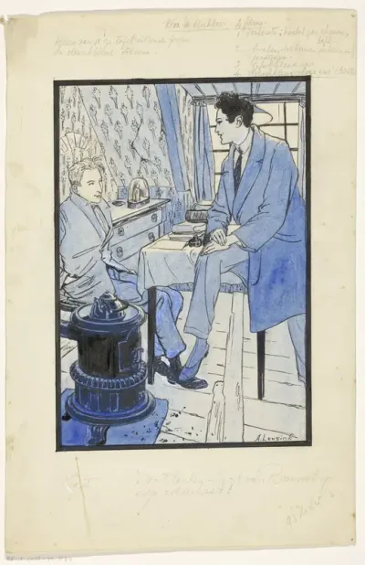 Jan en Joost op een zolderkamer