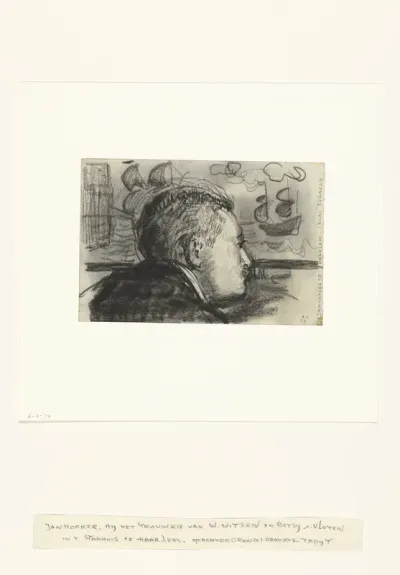 Jan Hofker, bij het trouwen van Willem Witsen en Betty van Vloten