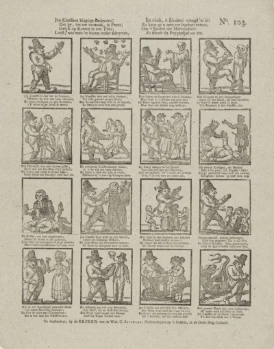 Jan klaassens klugtige bedryven, / Ziet gy, tot uw vermaak, in prent [(...)]