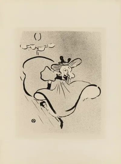 Jane Avril, from Le Café-Concert