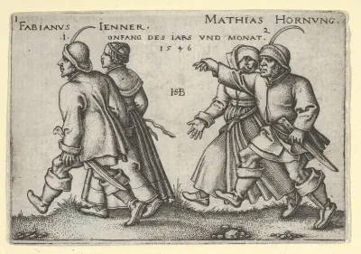 January and February from "The Peasants' Feast" or "The Twelve Months"