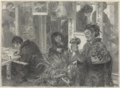 Japanese Artist at Work