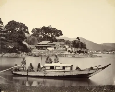 Japanese Junk in Canal, Nagasaki