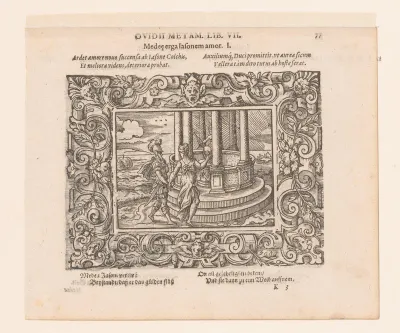 Jason en Medea bij het altaar van Diana
