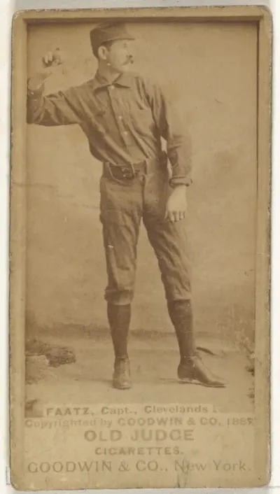 Jayson S. "Jay" Faatz, Captain, Cleveland, from the Old Judge series (N172) for Old Judge Cigarettes