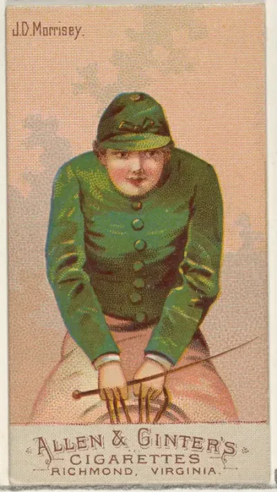 J.D. Morrisey, from the Racing Colors of the World series (N22b) for Allen & Ginter Cigarettes