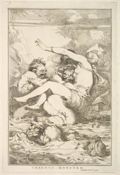 Jealous Monster, from "Fifteen Etchings Dedicated to Sir Joshua Reynolds"