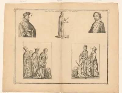 Jean duc de Berri, sa femme et ses enfans