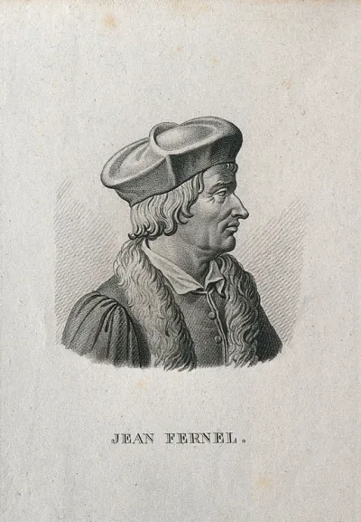 Jean Fernel. Stipple engraving by A. Tardieu