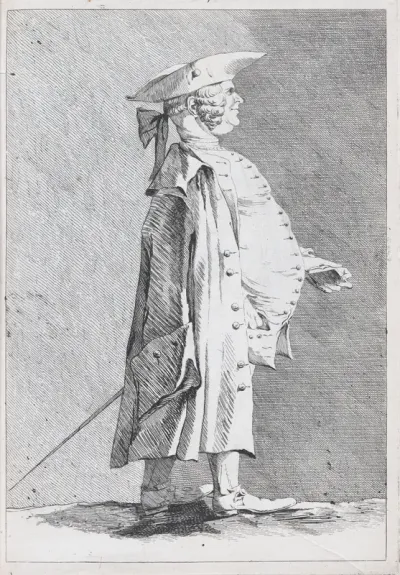 Jean-François de Troy, Director of the French Academy in Rome, pl. VIII from "Recueil de caricatures"