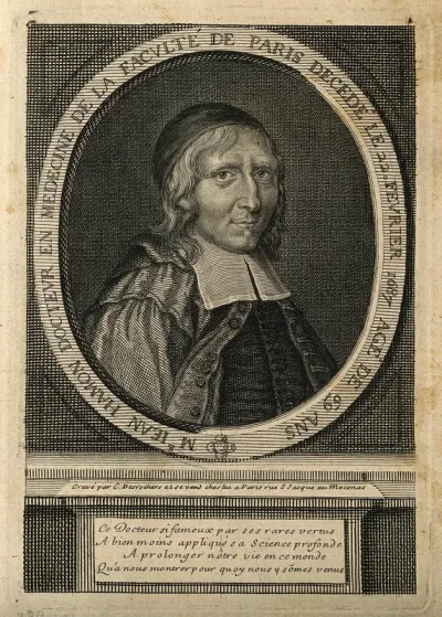 Jean Hamon. Line engraving by E. Desrochers