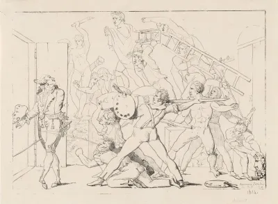 Jean-Philippe-Guy Le Gentil, Comte de Paroy, Expelled from David's Studio