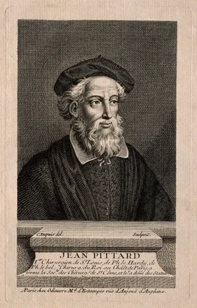 Jean Pitard. Line engraving by C. Dupuis after A. Humblot