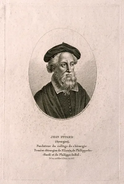 Jean Pitard. Stipple engraving by A. Tardieu after A. Humblot