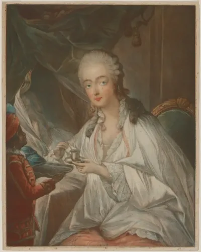 Jeanne Bécu, Comtesse Du Barry, Being Offered a Cup of Coffee by Zamor