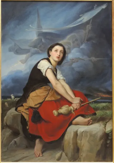 Jeanne d'Arc écoutant ses voix