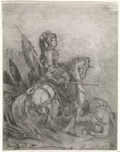 Jeanne d'Arc te paard