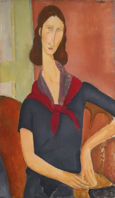 Jeanne Hébuterne (au foulard)