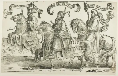 Jehoram, Uzziah, Jotham, plate three, from The Twelve Kings of Israel
