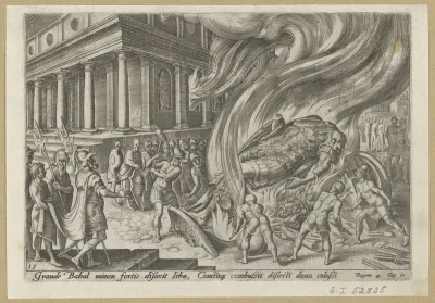 Jehu Destroying The Temple and Statue of Baal