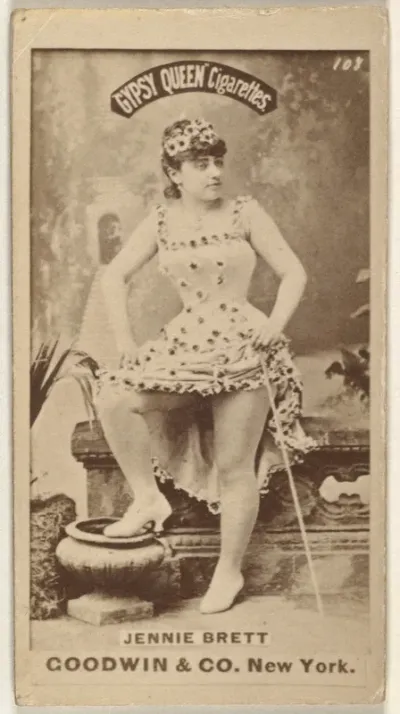 Jennie Brett, from the Actors and Actresses series (N171) for Gypsy Queen Cigarettes