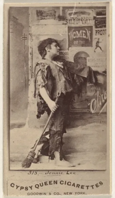 Jennie Lee, from the Actors and Actresses series (N171) for Gypsy Queen Cigarettes