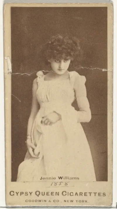 Jennie Williams, from the Actors and Actresses series (N171) for Gypsy Queen Cigarettes
