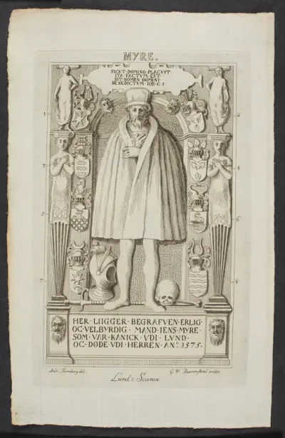 Jens Myres gravsten
