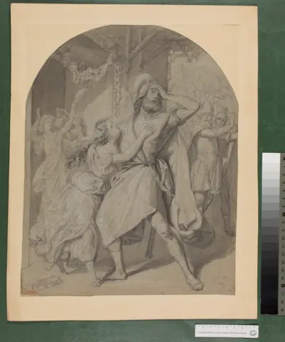 Jephtah von seiner Tochter empfangen