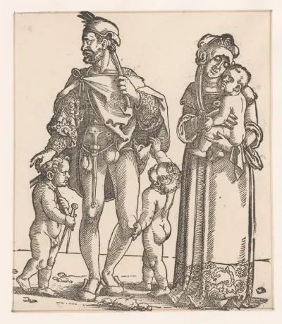Jered met zijn vrouw en kinderen