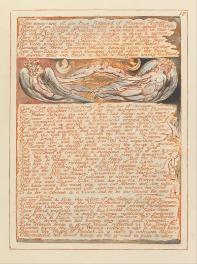 Jerusalem, Plate 18, From every one of the Four Regions