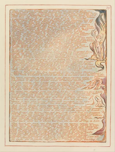 Jerusalem, Plate 29, Then the Divine Vision....