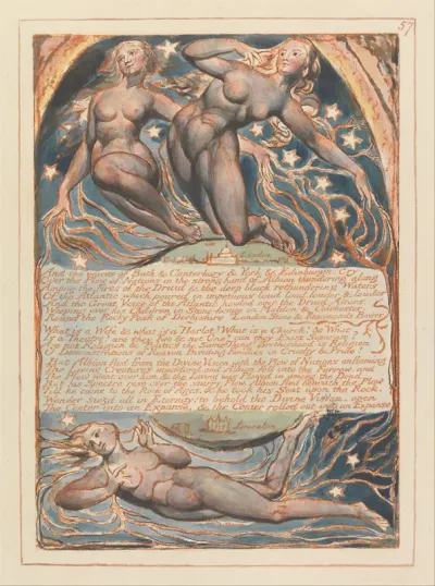 Jerusalem, Plate 57, And the voices of Bath....