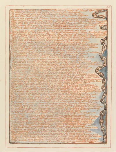 Jerusalem, Plate 65, To decide Two Worlds...
