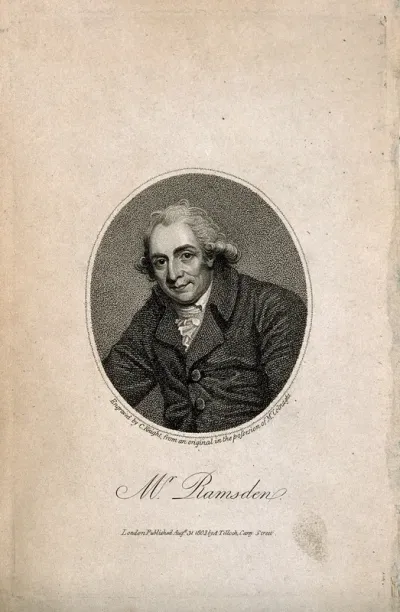 Jesse Ramsden. Stipple engraving by C. Knight, 1803, after R. Home