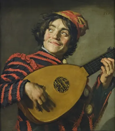 Jester with lute