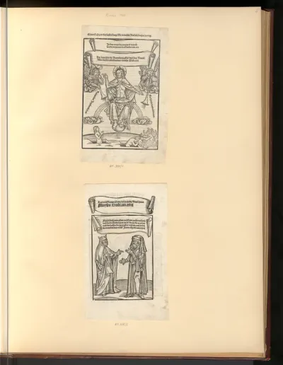 Jesus als Weltenrichter; Moses und Levi (Buchillustration)