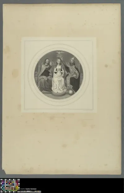 Jesus and God crowning Saint Ursula