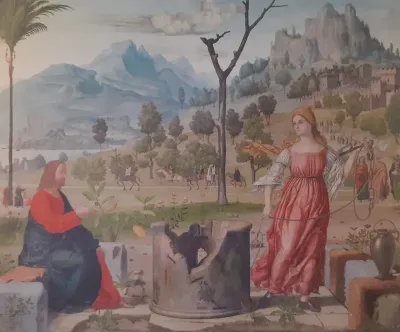 Jesus and the Samaritan woman at the well