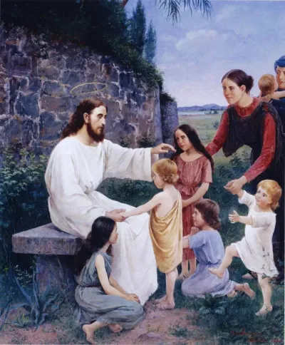 Jesus blesses the children