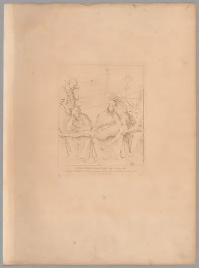 Jesus Christ descendu de la croix (The Lamentation), from Recueil d'estampes d'après les plus beaux tableaux et d'après les plus beaux desseins qui sont en France (Cabinet Crozat)