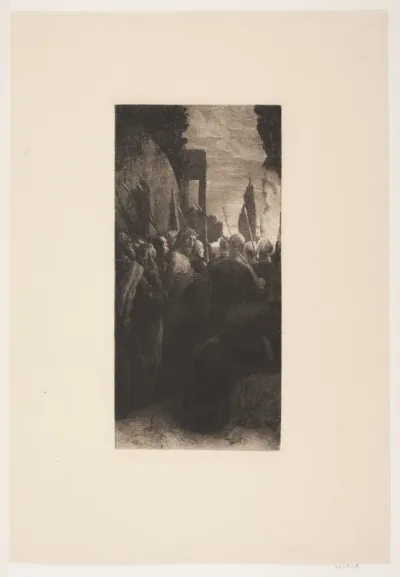 Jesus føres for dommerne